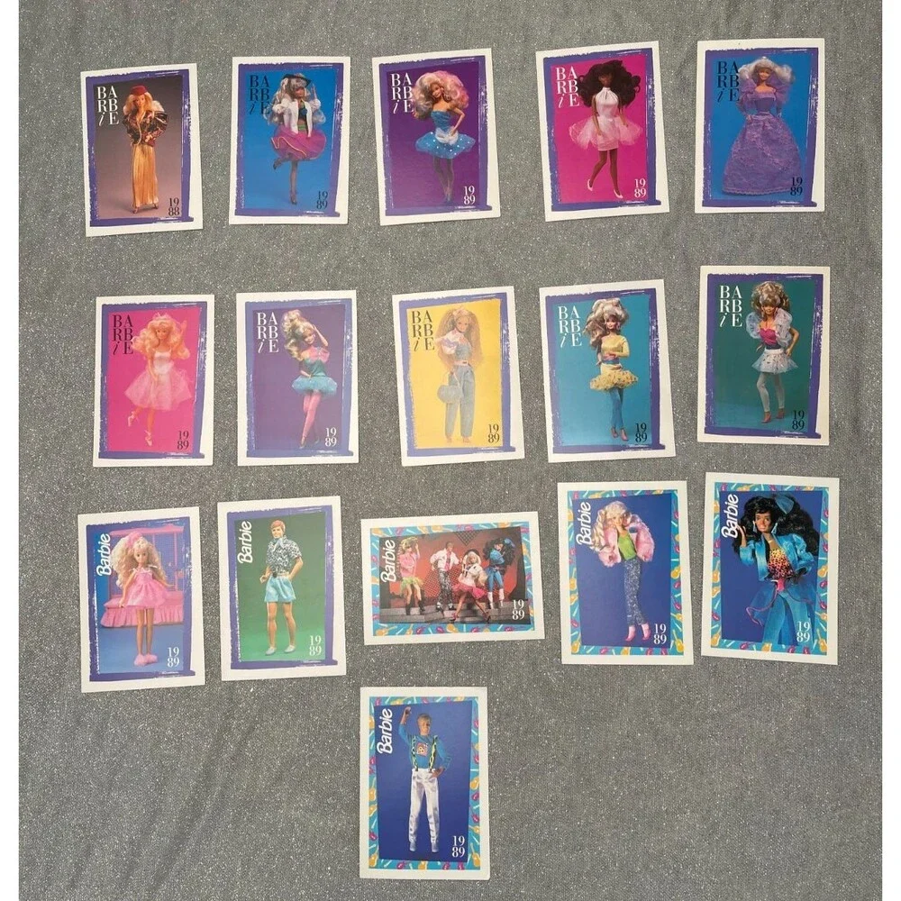 Vintage 90s Barbie Trading Cards 1990s Retro Lot of 75 1980s 80s Theme Classic